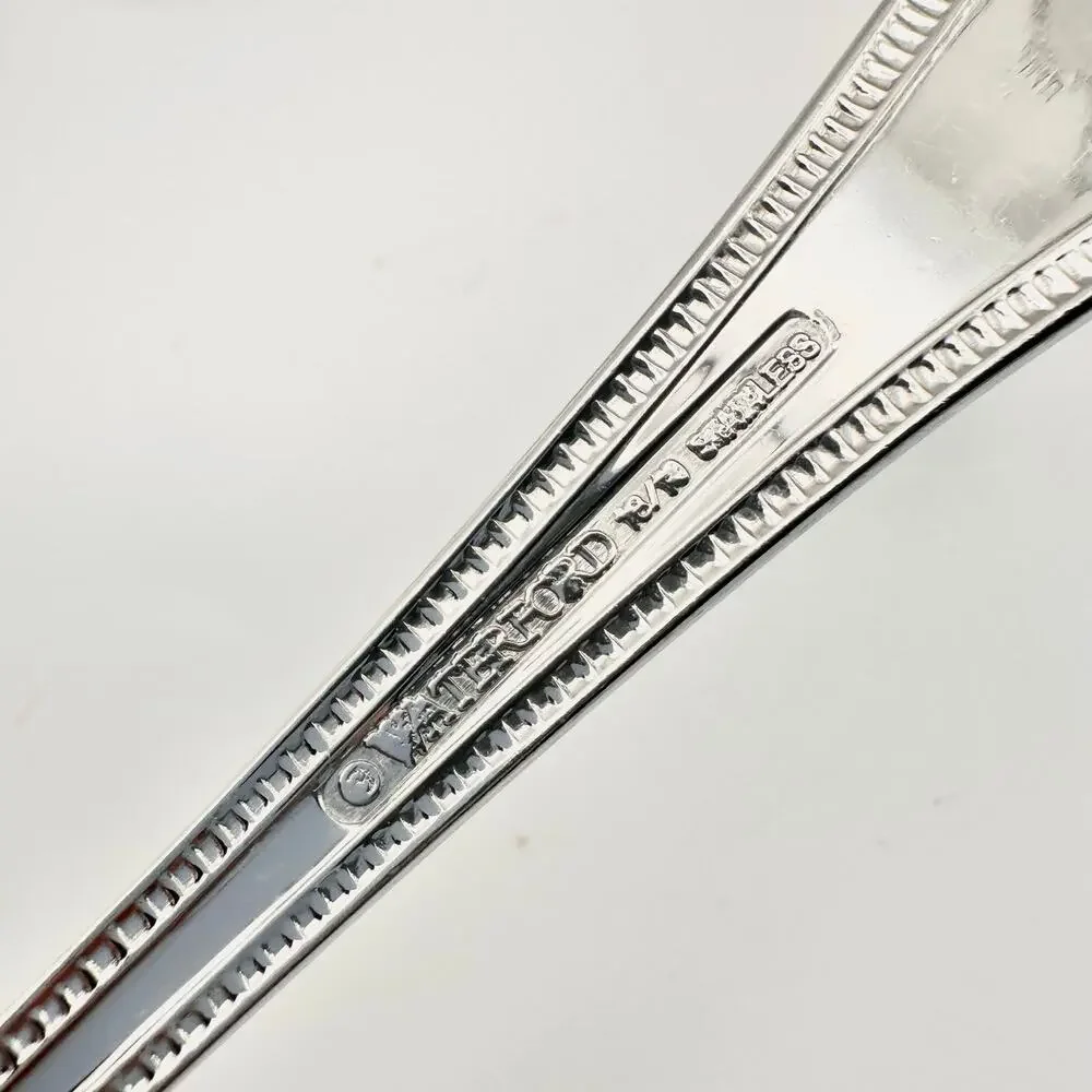 Waterford Somerset 18/10 Stainless Glossy 8 Oval Soup Spoon Replacement Flatware